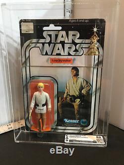 Vintage 1977 Kenner Star Wars Luke Skywalker Farmboy Cas 80 Figure With12c Card