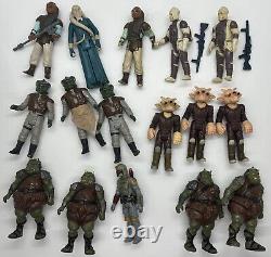 16x STAR WARS ROTJ VINTAGE ORIGINAL ACTION FIGURES BOBA FETT BIB FORTUNA DENGAR