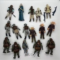 16x STAR WARS ROTJ VINTAGE ORIGINAL ACTION FIGURES BOBA FETT BIB FORTUNA DENGAR