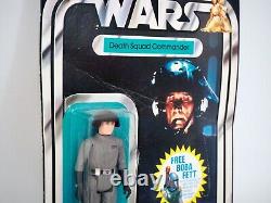 1978 Star Wars Death Squad Commander Vintage Kenner Action Figure MOC, 20 Back