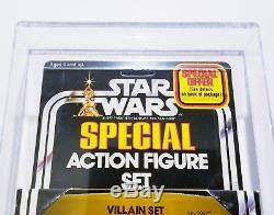 1979 Vintage Kenner Star Wars 3-pack Series 2 Villain's Set Unpunched Afa 85 Nm+