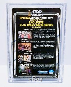 1979 Vintage Kenner Star Wars 3-pack Series 2 Villain's Set Unpunched Afa 85 Nm+