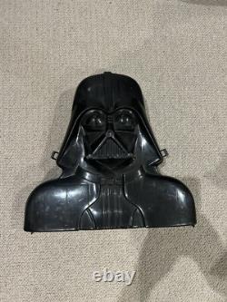 1980s vintage star wars darth vader figurine case with figures