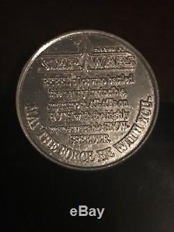 1984 Vintage Authentic Kenner Star Wars POTF Luke Skywalker Hoth Taun Taun Coin