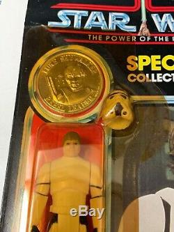 1984 Vintage Star Wars Power Of The Force Luke Skywalker Imperial Stormtrooper