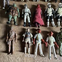 33 X Vintage Star Wars Figure & Vehicle Bundle Hoth Droid Ewok Luke Trooper More