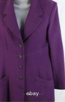 $4130 CHANEL TWEED 02A Vintage Logo 38 40 42 6 8 10 Dress Coat Jacket Top Blazer