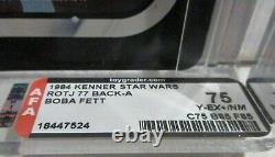 AFA 75 Vintage Kenner 1983 Star Wars ROTJ Boba Fett Original 77-Back A $2,895