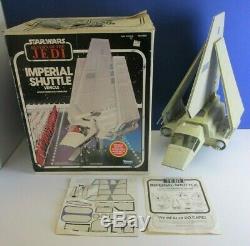 COMPLETE star wars VINTAGE IMPERIAL SHUTTLE SHIP VEHICLE original BOXED kenner