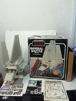 COMPLETE star wars VINTAGE IMPERIAL SHUTTLE VEHICLE BOXED palitoy unused sticker