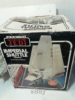 COMPLETE star wars VINTAGE IMPERIAL SHUTTLE VEHICLE BOXED palitoy unused sticker