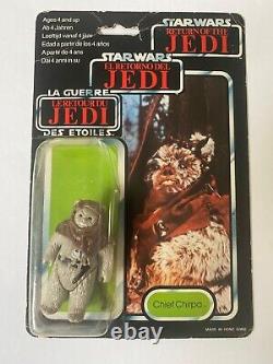 Chief Chirpa Palitoy Vintage Star Wars Tri-logo Return of the Jedi Ewok figure