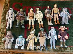 Collection of Thirteen Vintage Original Star Wars Figures
