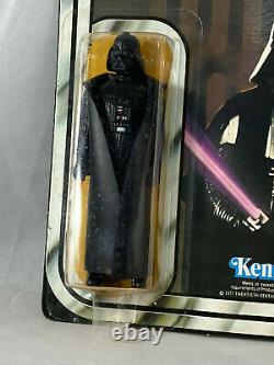 Darth Vader 12 Back C Vintage Kenner Star Wars MOC Double Color Footer 1978 UP