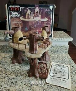 Ewok Village Playset 1983 STAR WARS Vintage Original 100% Complete w NICE Box