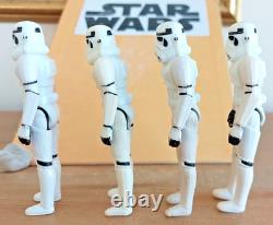 FOUR Vintage Star Wars Figures STORMTROOPERS Army Job Lot Bundle Kenner 1977