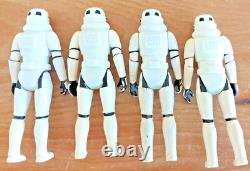 FOUR Vintage Star Wars Figures STORMTROOPERS Army Job Lot Bundle Kenner 1977