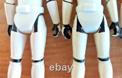 FOUR Vintage Star Wars Figures STORMTROOPERS Army Job Lot Bundle Kenner 1977