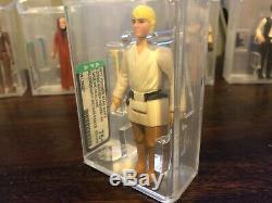 First 11/12 vintage Star Wars action figure lot Afa Graded. All New Case Style