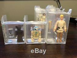 First 11/12 vintage Star Wars action figure lot Afa Graded. All New Case Style