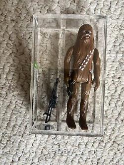 GENUINE vintage star wars CHEWBACCA ACTION FIGURE kenner FIRST 12 1977 (AFA 85+)