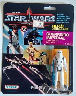 GLASSLITE Vintage Star Wars 1988 Brazil STORMTROPPER MOC Ultra Rare MUST SEE