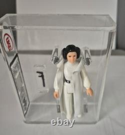GRADED VINTAGE STAR WARS FIGURE UKG 80not AFA PRINCESS LEIA Organa no coo 2x85