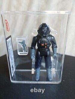 GRADED VINTAGE STAR WARS FIGURE UKG not AFA 80% 85% TIE FIGHTER PILOT HK