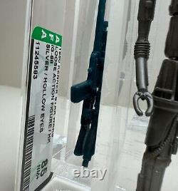 + Graded Vintage KENNER Star Wars Figure AFA 85 IG-88 1980 SILVER HOLLOW EYES +