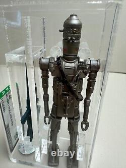 + Graded Vintage KENNER Star Wars Figure AFA 85 IG-88 1980 SILVER HOLLOW EYES +