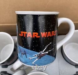 Hamilton Vintage Star Wars Mugs Collection Lucasfilm Full Set X 8 New