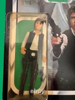 Han Solo (Large Head) MOC RotJ 65 Back (Palitoy) Star Wars Vintage