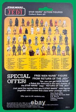 Han Solo (Large Head) MOC RotJ 65 Back (Palitoy) Star Wars Vintage