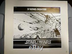 KENNER PRESENTATION BOARD STAR WARS X-WING POTF 1985 VINTAGE WithCIB LETTER NO AFA