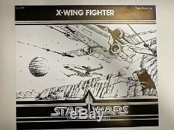 KENNER PRESENTATION BOARD STAR WARS X-WING POTF 1985 VINTAGE WithCIB LETTER NO AFA