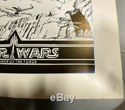 KENNER PRESENTATION BOARD STAR WARS X-WING POTF 1985 VINTAGE WithCIB LETTER NO AFA