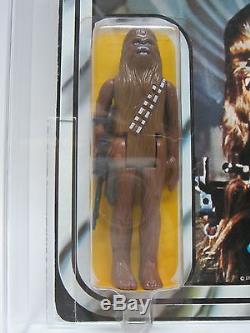 Kenner Vintage Moc 1978 Star Wars New Hope 12-back A Chewbacca Sku Footer Afa 80