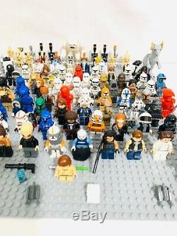 LEGO Star Wars 41 RANDOM Lots of 4 Minifigures Droids + Weapons &usedMix