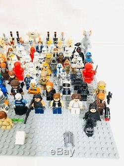 LEGO Star Wars 41 RANDOM Lots of 4 Minifigures Droids + Weapons &usedMix