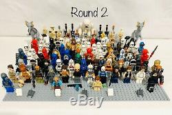 LEGO Star Wars 41 RANDOM Lots of 4 Minifigures Droids + Weapons &usedMix