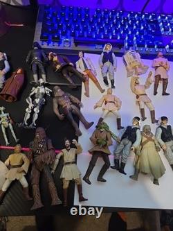 Large Lot Of Starwars Figures New And Used Vintage