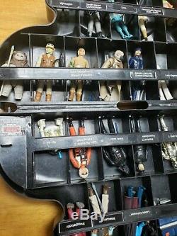 Lot Of 31 Vintage 1977-1984 Star Wars Figures Darth Vader Case /W Weapons