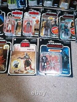 Massive Star Wars Vintage And Retro Collection Figures + Nevarro Cantina + X