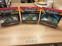 Micro Machines Star Trek Bundle x14 Galoob Vintage Enterprise, deep space nine