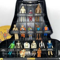 Original 1980 Star Wars Darth Vader Carry Case 22 Vintage Action Figures Yoda