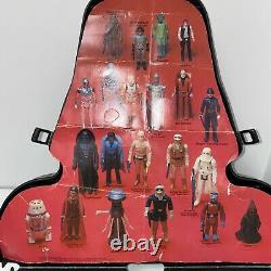 Original 1980 Star Wars Darth Vader Carry Case 22 Vintage Action Figures Yoda