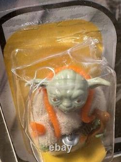 Original Vintage Star Wars Yoda ESB Sealed MOC Unpunched 1980 32 Back