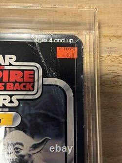 Original Vintage Star Wars Yoda ESB Sealed MOC Unpunched 1980 32 Back