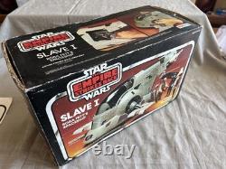 PALITOY STAR WARS SLAVE 1 SPACESHIP ESB BOXED Rare Boba Fett Ship VINTAGE