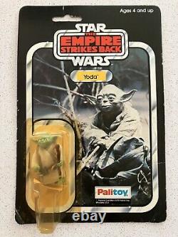 PALITOY STAR WARS YODA VINTAGE FIGURE CARDED 1980 ESB RARE! Original Not Reissue